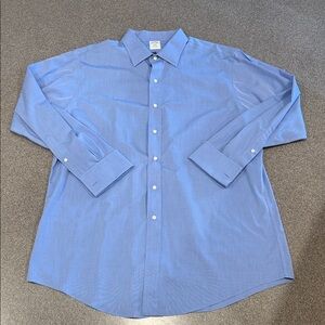 Men’s Brooks Brothers Light Blue Dress Shirt French Cuff Size 17 1/2 - 34 (XL)